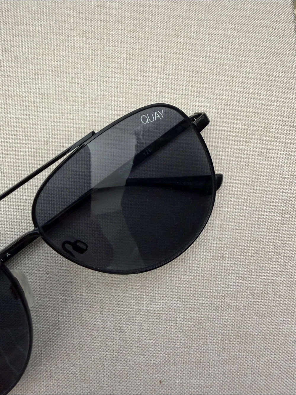 Quay Australia Black Aviator Sunglasses - Picture 4 of 4
